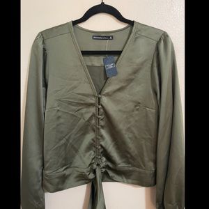 A&F Silk Longsleeve Top